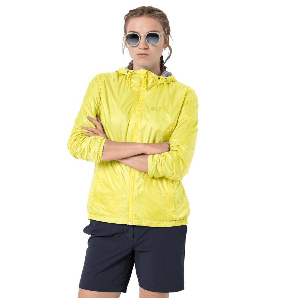 Jack Wolfskin JWP BREATHER Vestes Femme Jaune - NPUSGEW-34